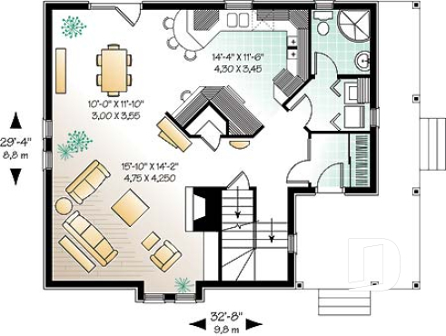 Rez-de-chaussée - 3 chambres, 2 salles de bain, buanderie au rdc, cuisine, belle Victorienne - Ellinson