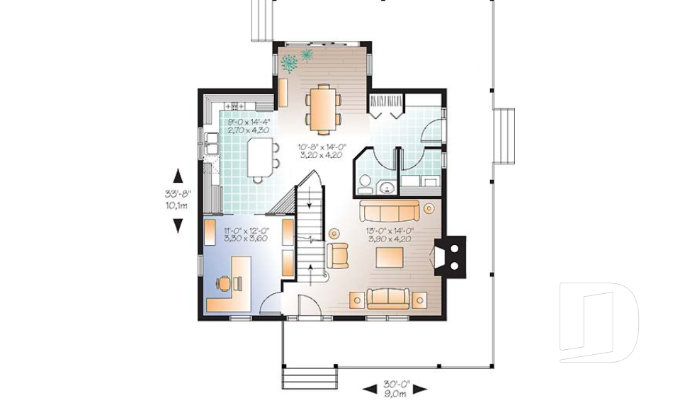 Rez-de-chaussée -  - La Campagnarde 2