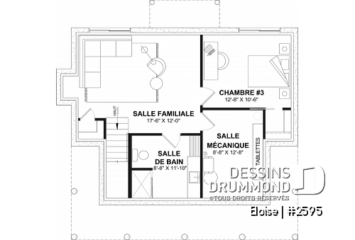 Sous-sol aménagé (Optionel $) -  - Eloise