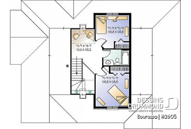 Étage - Superbe maison à étage  avec 3 chambres, bureau, cuisine avec îlot, garage, buanderie au r-d-c  - Bourassa