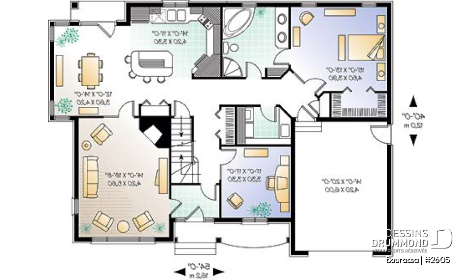 Rez-de-chaussée - Superbe maison à étage  avec 3 chambres, bureau, cuisine avec îlot, garage, buanderie au r-d-c  - Bourassa