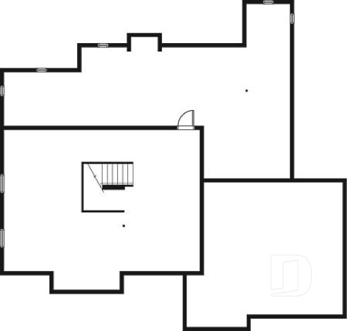 Sous-sol - Plan de maison 3 a 4 chambres, espace boni, garage double, solarium, plafond cathedral - Salomon