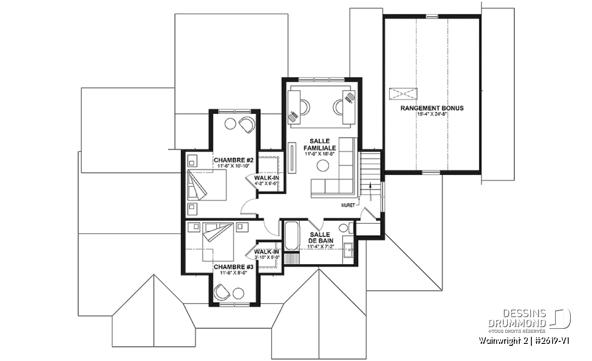 Étage - Magnifique maison classique avec 3 chambres dont une belle suite parentale au rez-de-chaussée - Wainwright 2