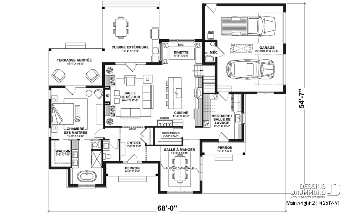 Rez-de-chaussée - Magnifique maison classique avec 3 chambres dont une belle suite parentale au rez-de-chaussée - Wainwright 2