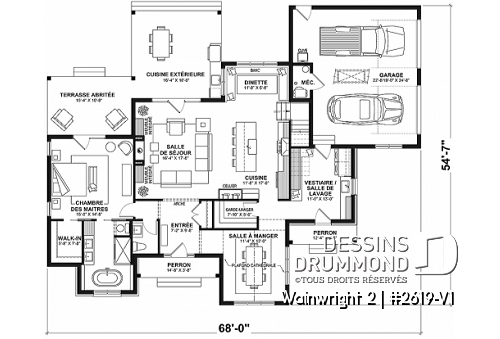 Rez-de-chaussée - Magnifique maison classique avec 3 chambres dont une belle suite parentale au rez-de-chaussée - Wainwright 2