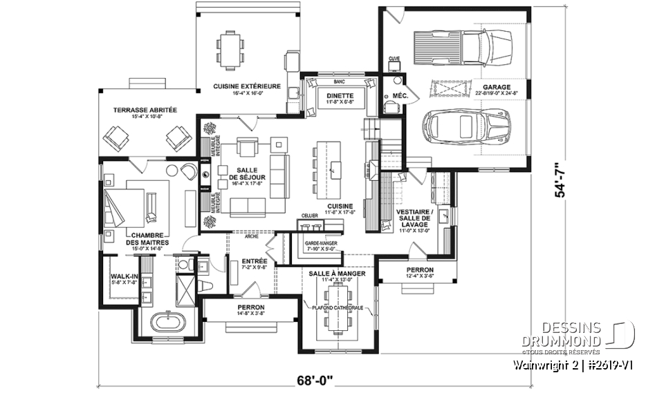 Rez-de-chaussée - Magnifique maison classique avec 3 chambres dont une belle suite parentale au rez-de-chaussée - Wainwright 2