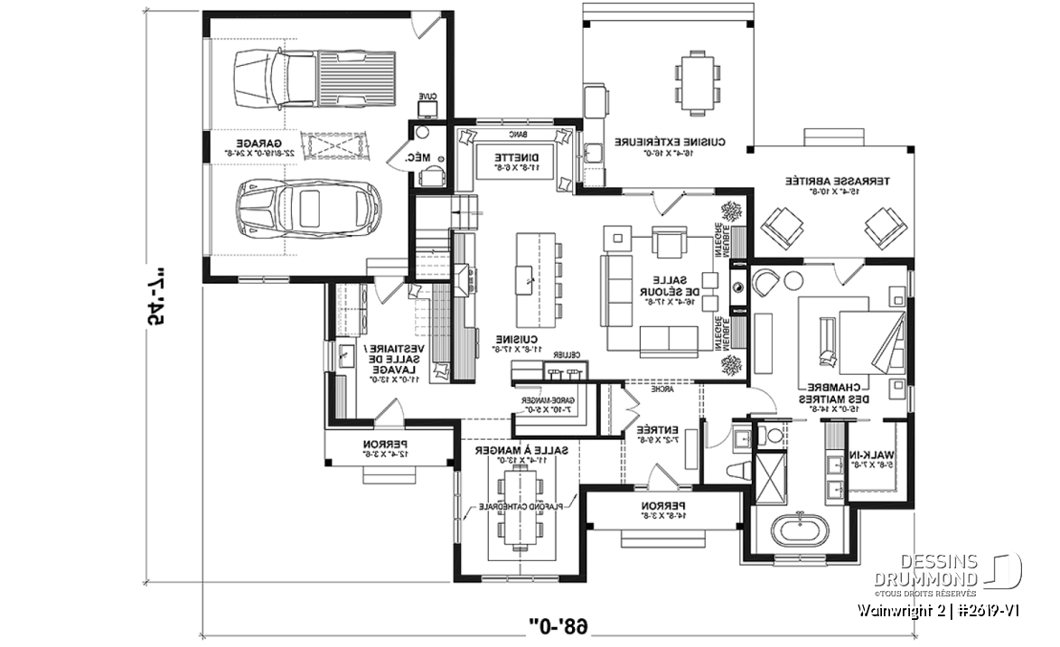 Rez-de-chaussée - Magnifique maison classique avec 3 chambres dont une belle suite parentale au rez-de-chaussée - Wainwright 2