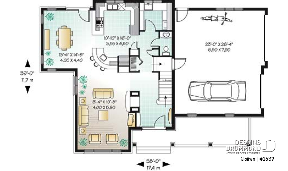 Rez-de-chaussée - Maison Tudor élégante à étage avec garage double et suite majestueuse des maîtres à découvrir - Molten