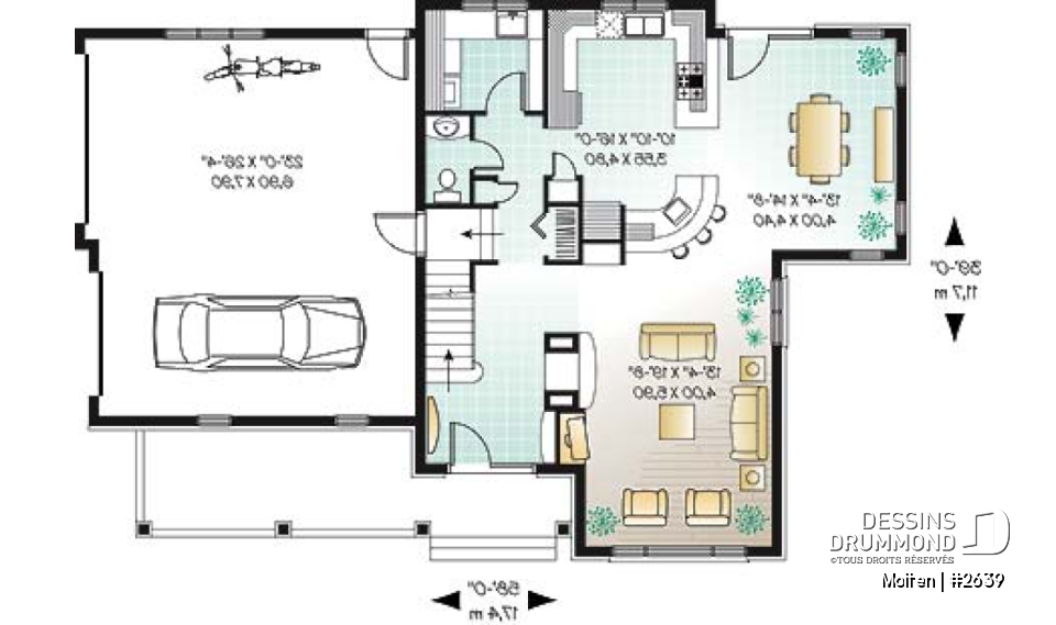 Rez-de-chaussée - Maison Tudor élégante à étage avec garage double et suite majestueuse des maîtres à découvrir - Molten