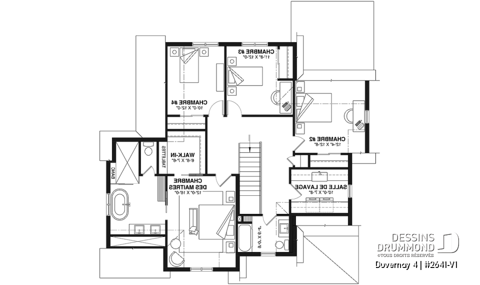 Étage - Spacieuse Farmhouse 4 à 6 chambres, sous-sol aménagé optionnel ($), garage double, salle de jeux, bureau - Duvernay 4