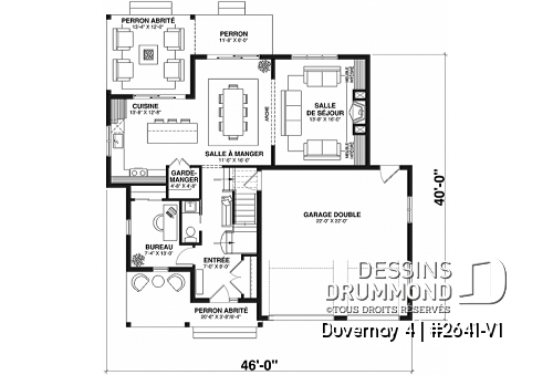 Rez-de-chaussée - Spacieuse Farmhouse 6 chambres, garage double, salle de jeux, 3.5 sdb, bureau - Duvernay 4