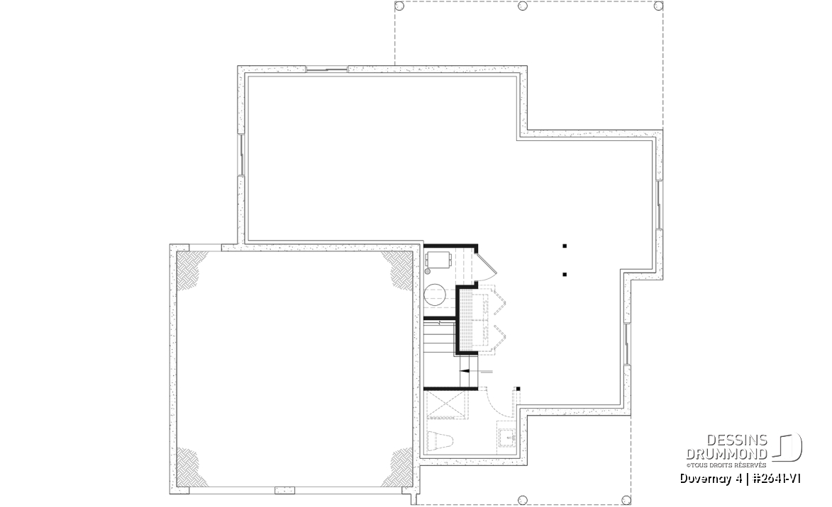 Sous-sol aménageable - Spacieuse Farmhouse 4 à 6 chambres, sous-sol aménagé optionnel ($), garage double, salle de jeux, bureau - Duvernay 4