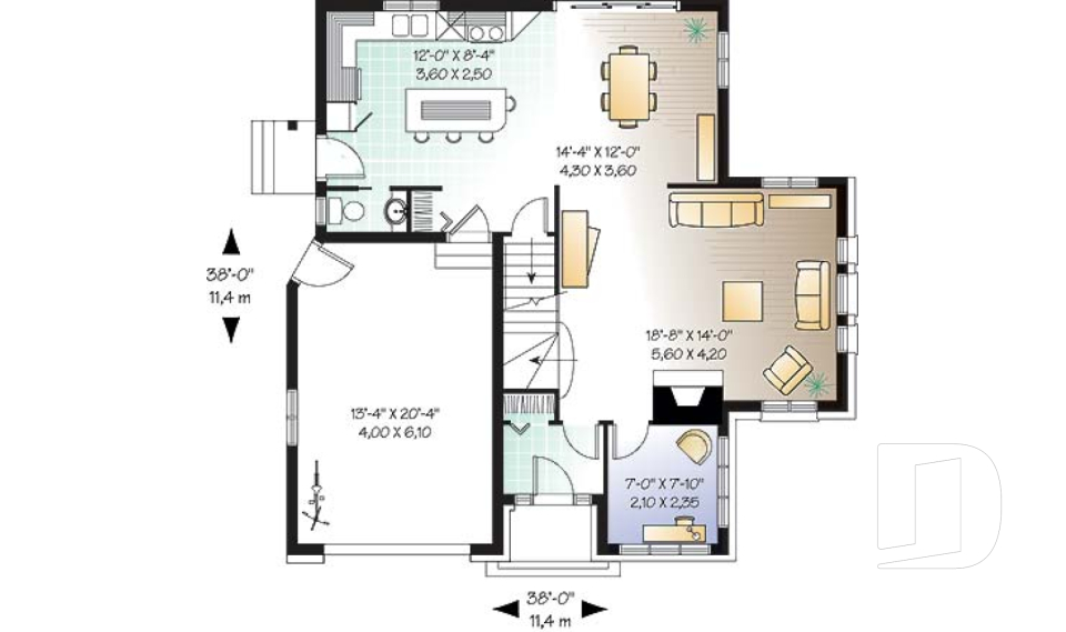 Rez-de-chaussée -  - Campbell