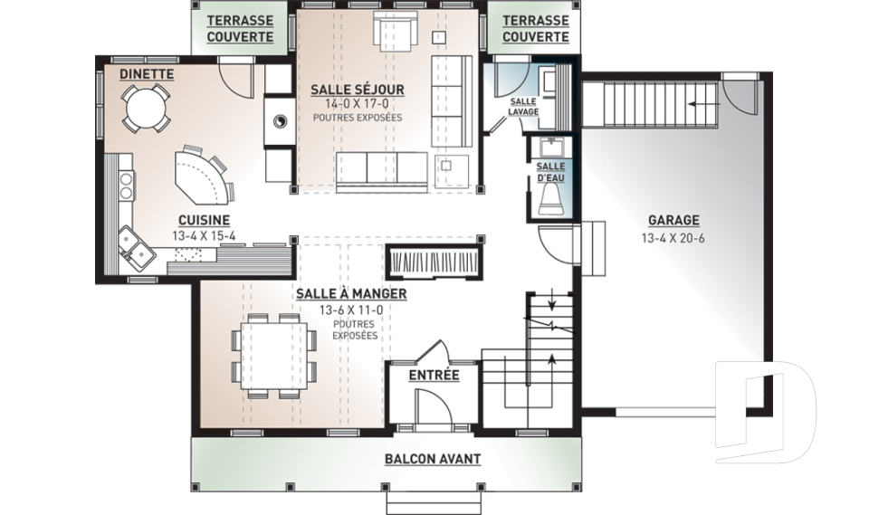 Rez-de-chaussée -  - Baker