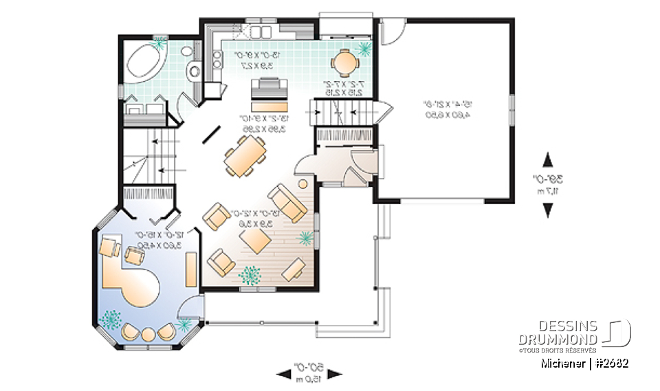 Rez-de-chaussée - Maison inspiration victorienne, bureau à domicile à entrée privée, chambres avec walk-in, grand espace boni - Michener