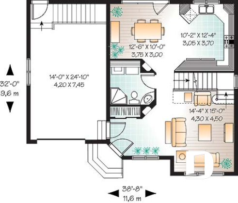 Rez-de-chaussée - Petite maison moderne élégante avec garage, belle organisation intérieure, 3 chambres de bon format - Davis