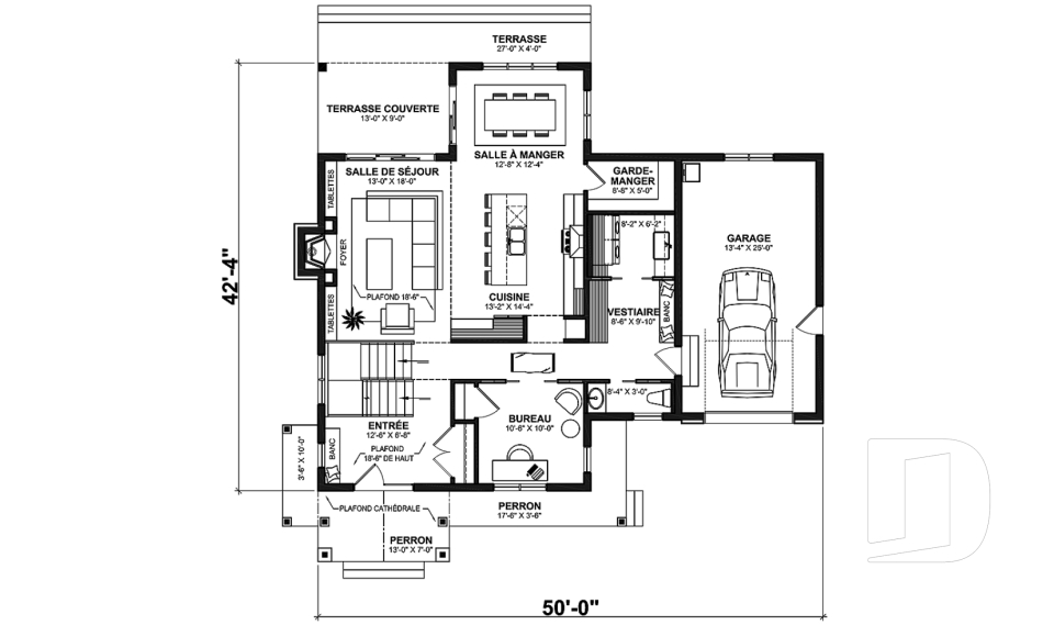 Rez-de-chaussée -  - Rocheleau
