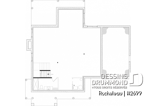 Sous-sol aménageable - Maison à étage 2 à 4 chambres, garage, garde-manger, balcon couvert à l'arrière, bureau - Rocheleau