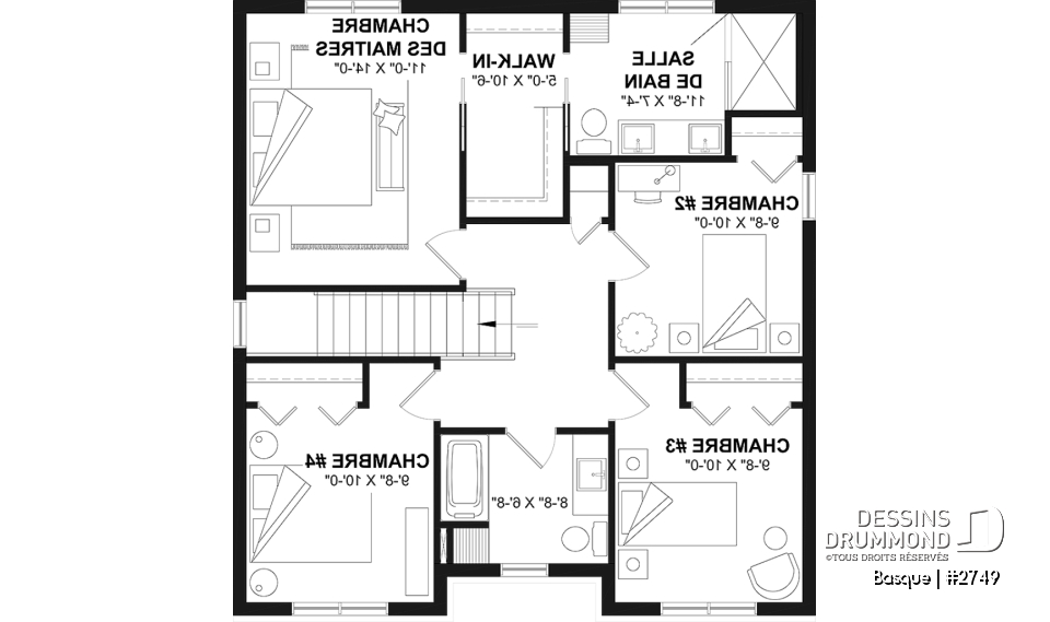 Étage - Maison Farmhouse moderne et lumineuse avec foyer au gaz, 4 chambres incluant superbe suite des parents - Basque