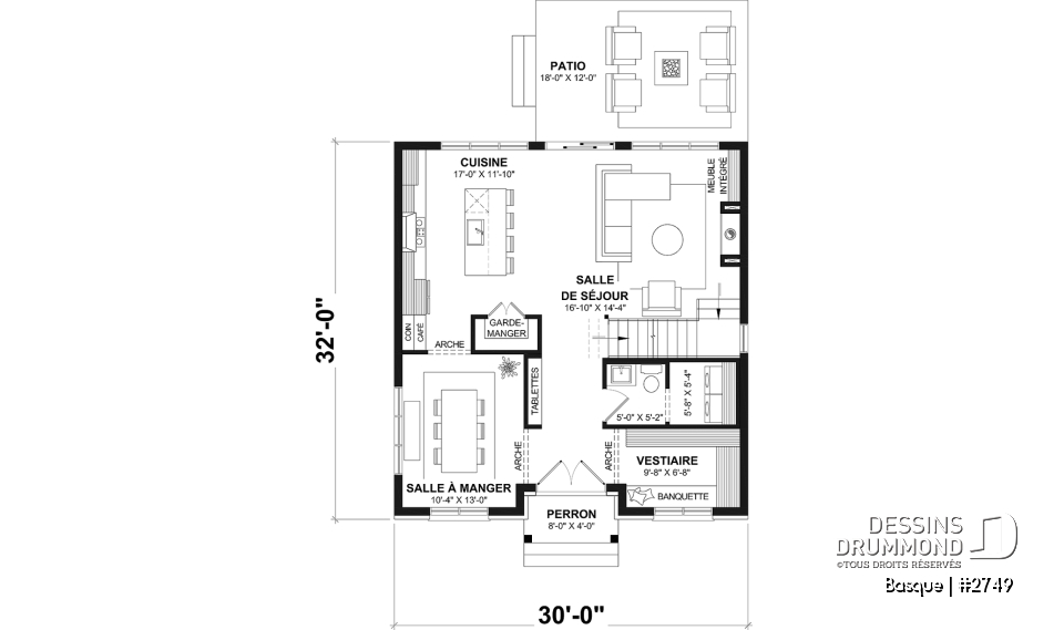 Rez-de-chaussée - Maison Farmhouse moderne et lumineuse avec foyer au gaz, 4 chambres incluant superbe suite des parents - Basque