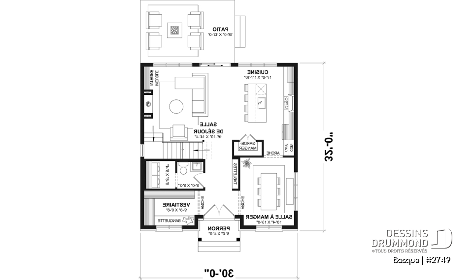 Rez-de-chaussée - Maison Farmhouse moderne et lumineuse avec foyer au gaz, 4 chambres incluant superbe suite des parents - Basque