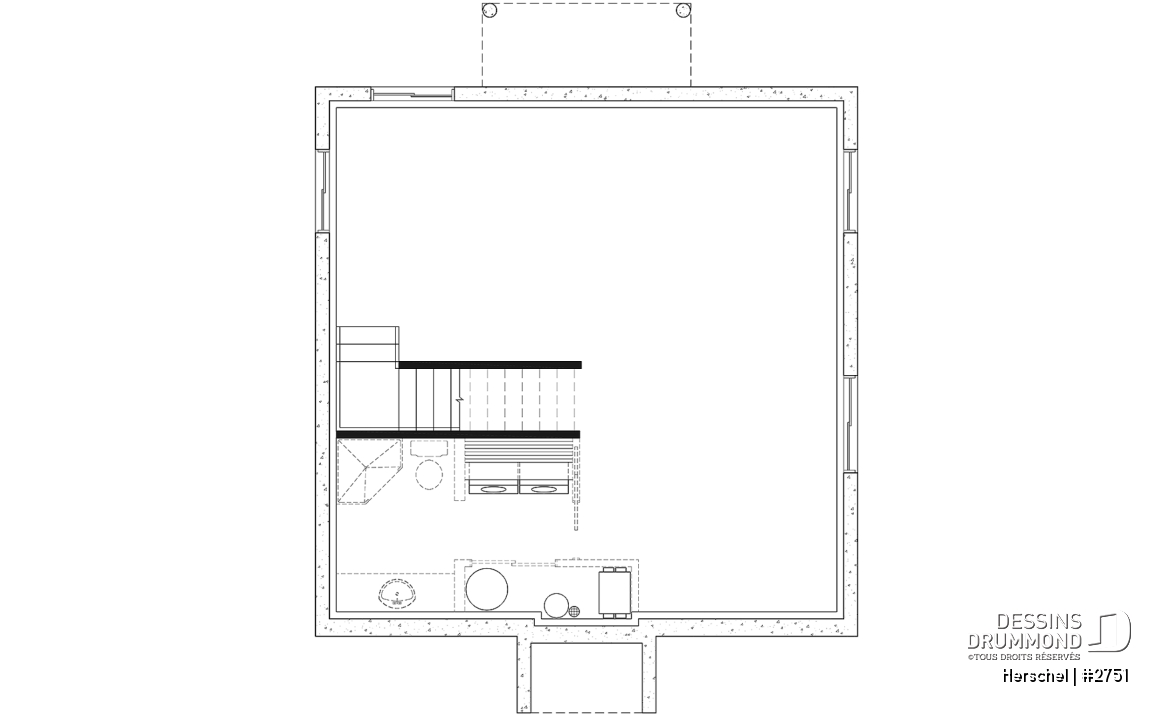 Sous-sol aménageable - Cottage de style campagne française, 3 chambres, aire ouverte, superbe salle de bain familiale - Herschel