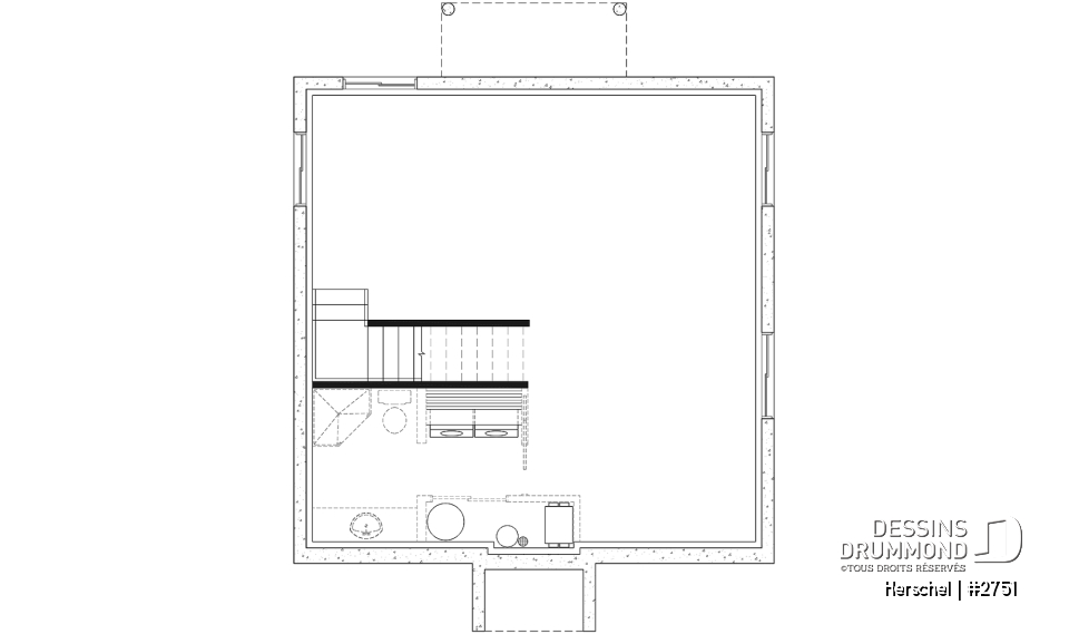 Sous-sol aménageable - Cottage de style campagne française, 3 chambres, aire ouverte, superbe salle de bain familiale - Herschel