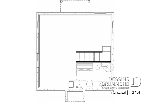 Sous-sol aménageable - Cottage de style campagne française, 3 chambres, aire ouverte, superbe salle de bain familiale - Herschel