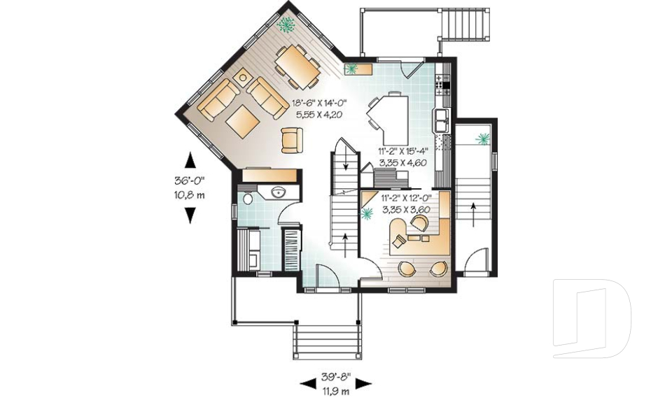 Rez-de-chaussée -  - Manalie