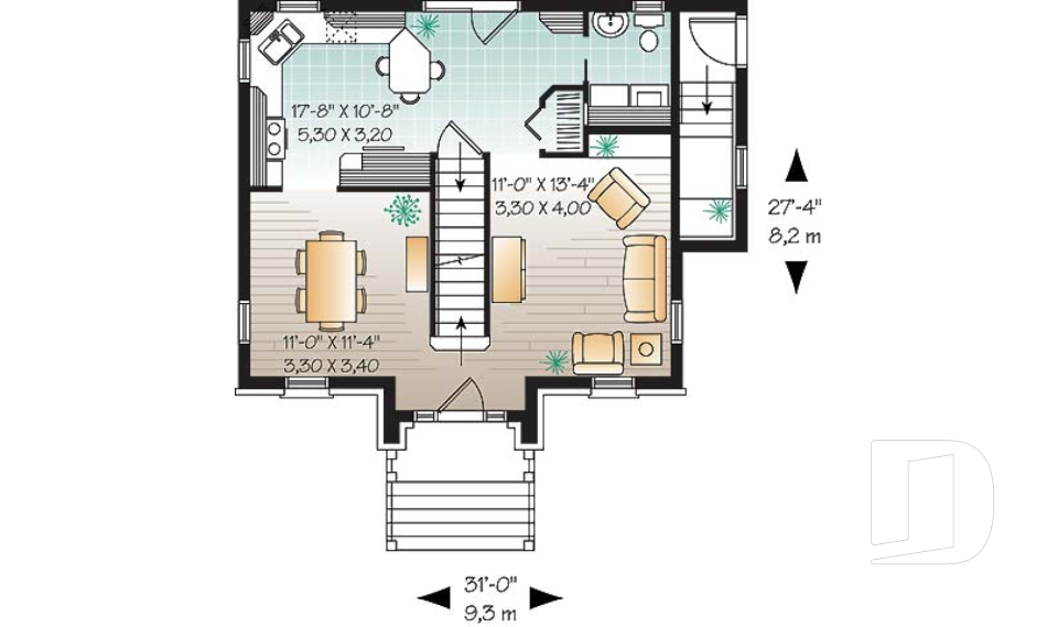 Rez-de-chaussée -  - Bernadotte