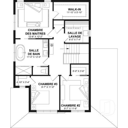 Étage - Maison champêtre à étage avec garage, lumière naturelle et ambiance familiale chaleureuse - Fabien 2