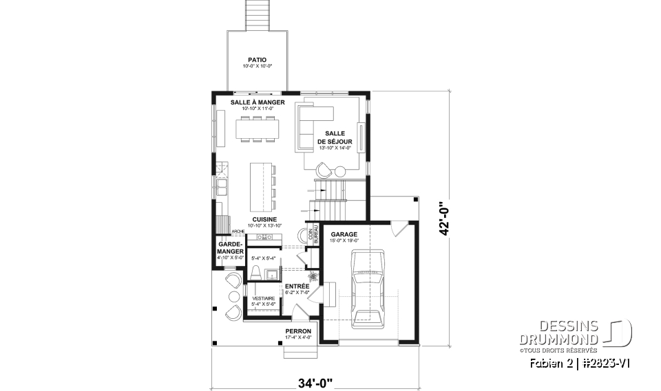 Rez-de-chaussée - Maison champêtre à étage avec garage, lumière naturelle et ambiance familiale chaleureuse - Fabien 2