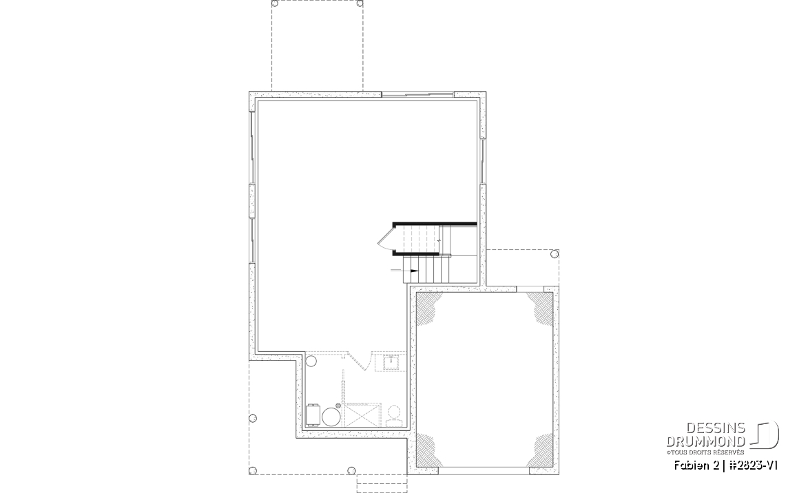 Sous-sol aménageable - Maison champêtre à étage avec garage, lumière naturelle et ambiance familiale chaleureuse - Fabien 2