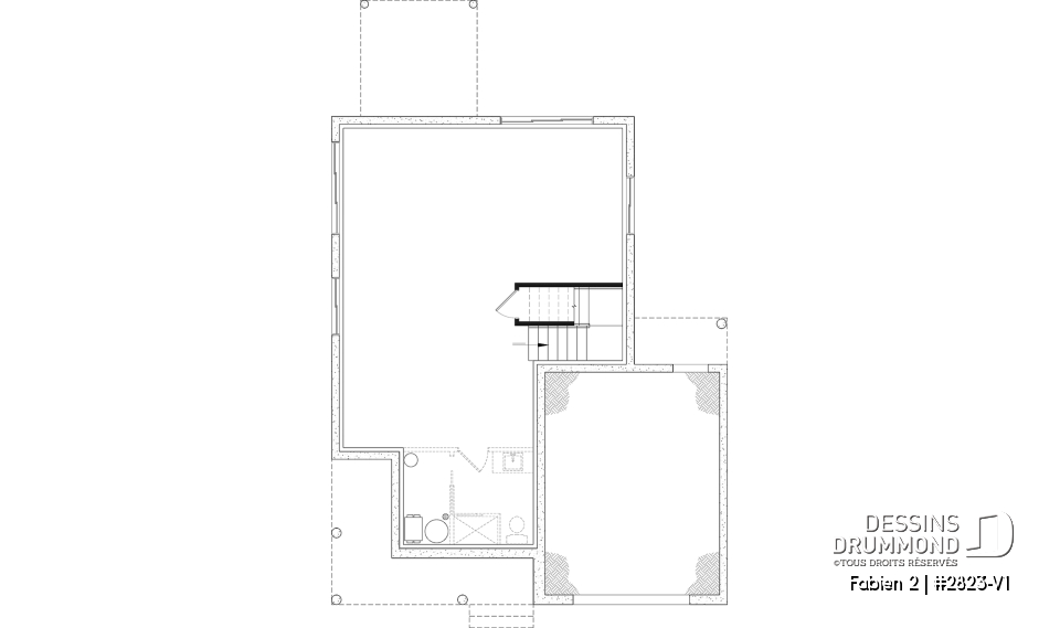 Sous-sol aménageable - Maison champêtre à étage avec garage, lumière naturelle et ambiance familiale chaleureuse - Fabien 2