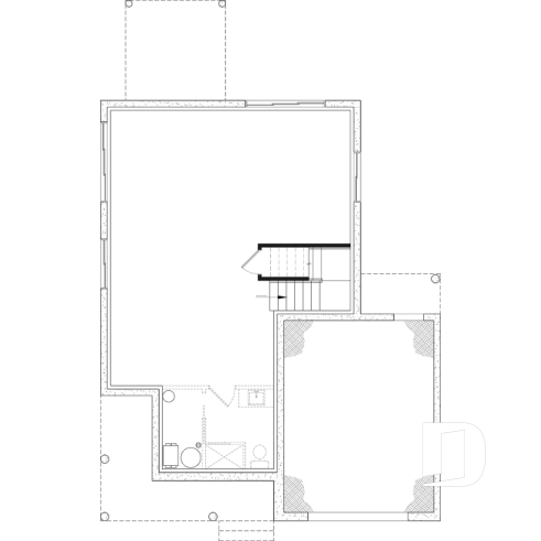Sous-sol aménageable - Maison champêtre à étage avec garage, lumière naturelle et ambiance familiale chaleureuse - Fabien 2
