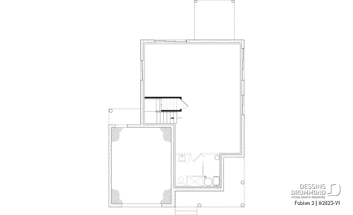 Sous-sol aménageable - Maison champêtre à étage avec garage, lumière naturelle et ambiance familiale chaleureuse - Fabien 2