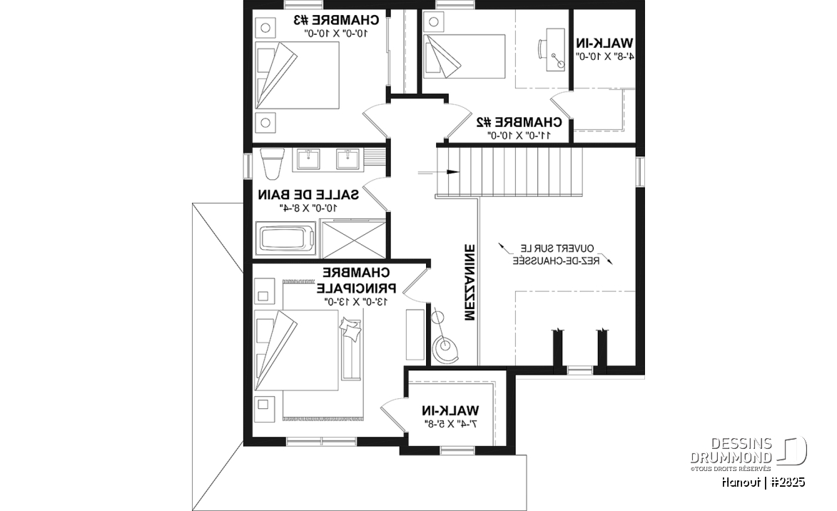 Étage - Maison nordique moderne avec plafond cathédrale, grande mezzanine et lumière naturelle abondante - Hanout