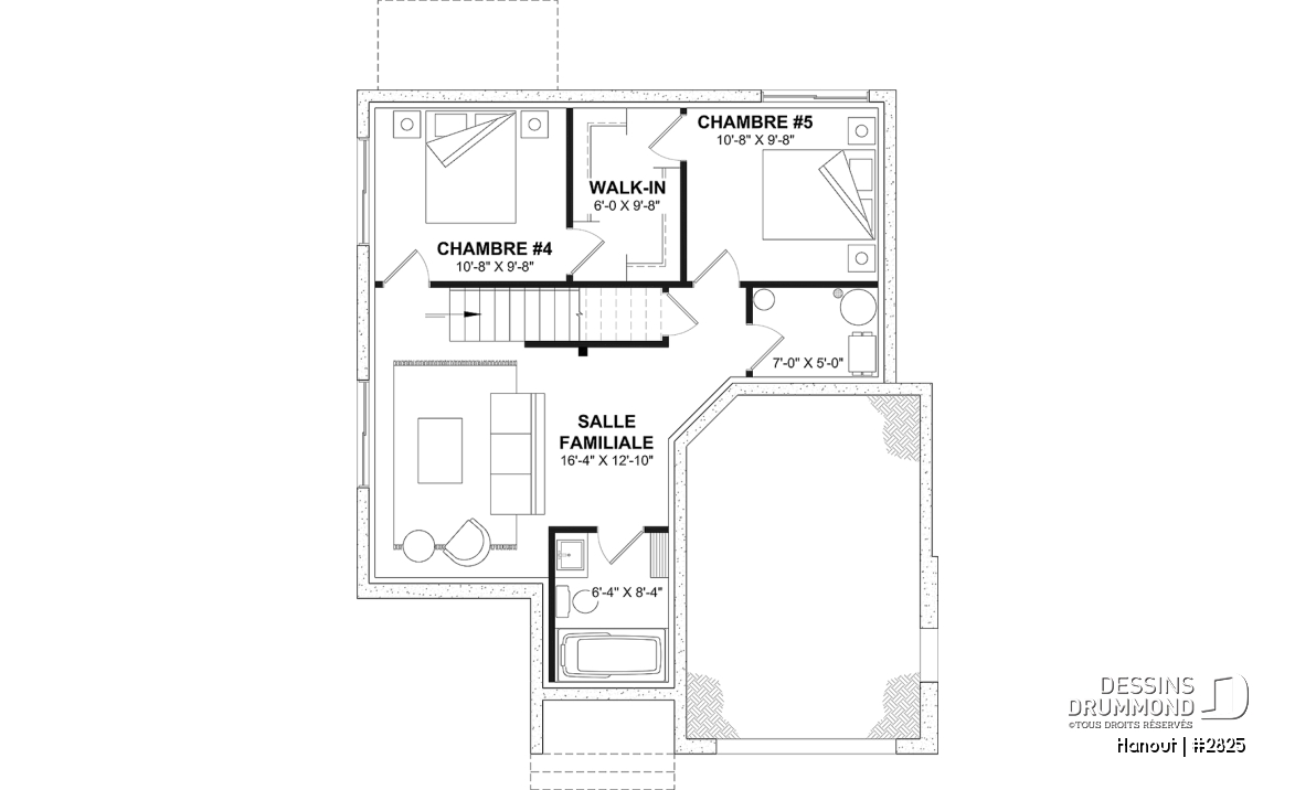 Sous-sol - Maison nordique moderne avec plafond cathédrale, grande mezzanine et lumière naturelle abondante - Hanout