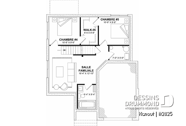 Sous-sol - Maison avec mezzanine, 3 chambres, buanderie au r-d-c, bien fenêtrée - Hanout