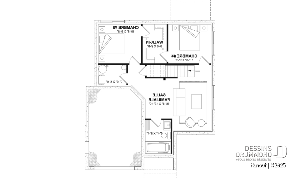 Sous-sol - Maison nordique moderne avec plafond cathédrale, grande mezzanine et lumière naturelle abondante - Hanout