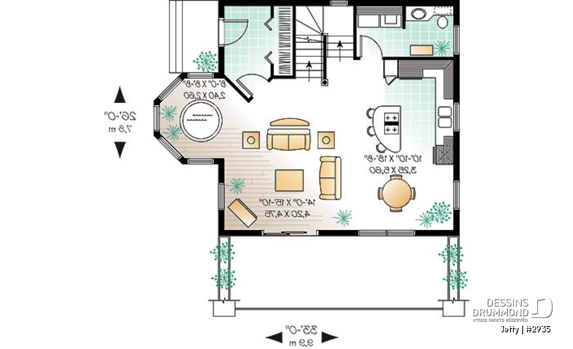 Rez-de-chaussée - Cottage original avec espace ouvert, coin pour spa intérieur, 1 à 2 chambres - Jetty