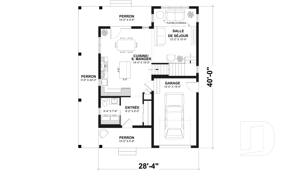 Rez-de-chaussée -  - Larch Lake