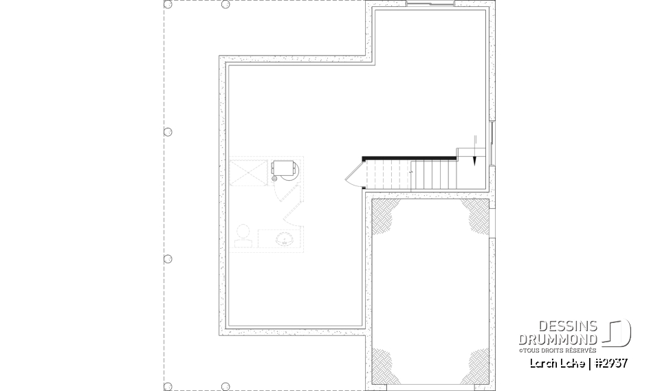 Sous-sol aménageable - Modèle farmhouse abordable avec garage, 3 à 4 chambres, sous-sol aménagé optionnel - Larch Lake