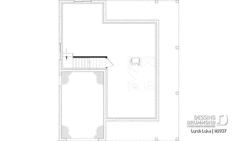 Sous-sol aménageable - Modèle farmhouse abordable avec garage, 3 à 4 chambres, sous-sol aménagé optionnel - Larch Lake