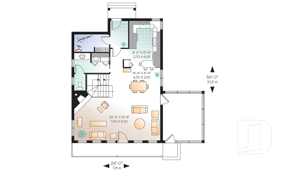 Rez-de-chaussée -  - Madelaine 