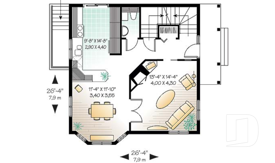 Rez-de-chaussée -  - Cheminet