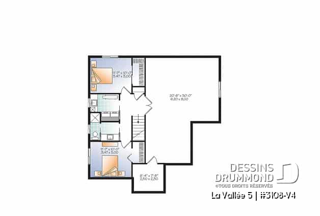 Sous-sol - Maison style champêtre rustique, 4 chambres incluant sous-sol aménagé, grand garde-manger, vestibule fermé - La Vallée 5