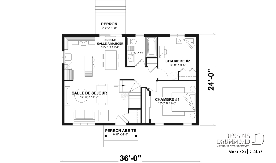 Rez-de-chaussée - Un modèle de maison farmhouse abordable pensé pour les besoins réels des jeunes familles - Miranda