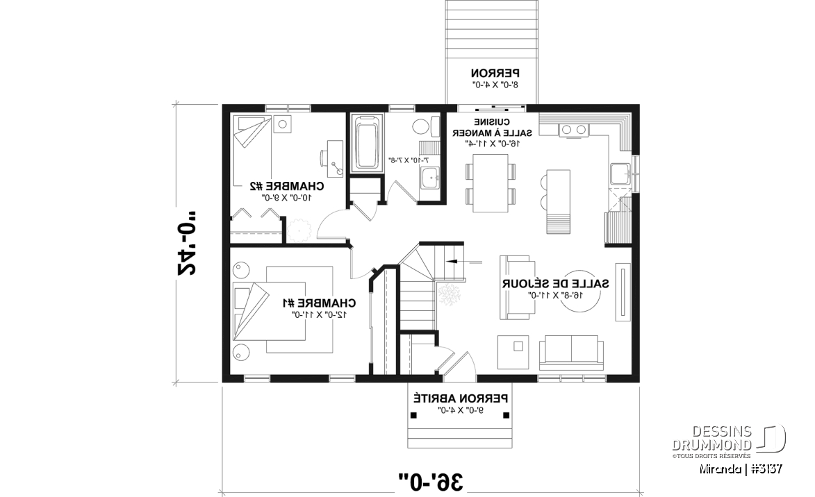 Rez-de-chaussée - Un modèle de maison farmhouse abordable pensé pour les besoins réels des jeunes familles - Miranda