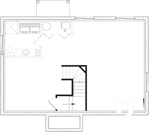 Sous-sol - Un modèle de maison farmhouse abordable pensé pour les besoins réels des jeunes familles - Miranda